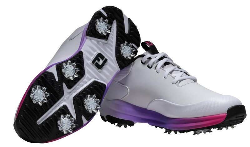 FootJoy Tour Rival zapatos de golf mujer, blanco/rosa