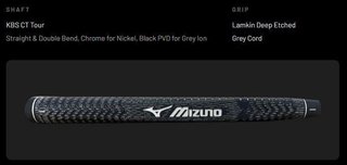 Mizuno Golf Mizuno M.Craft Tokyo S Grey putter