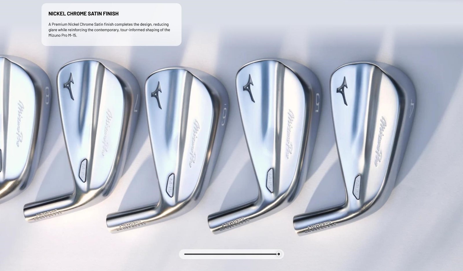 Mizuno Pro M-15 hierros de acero