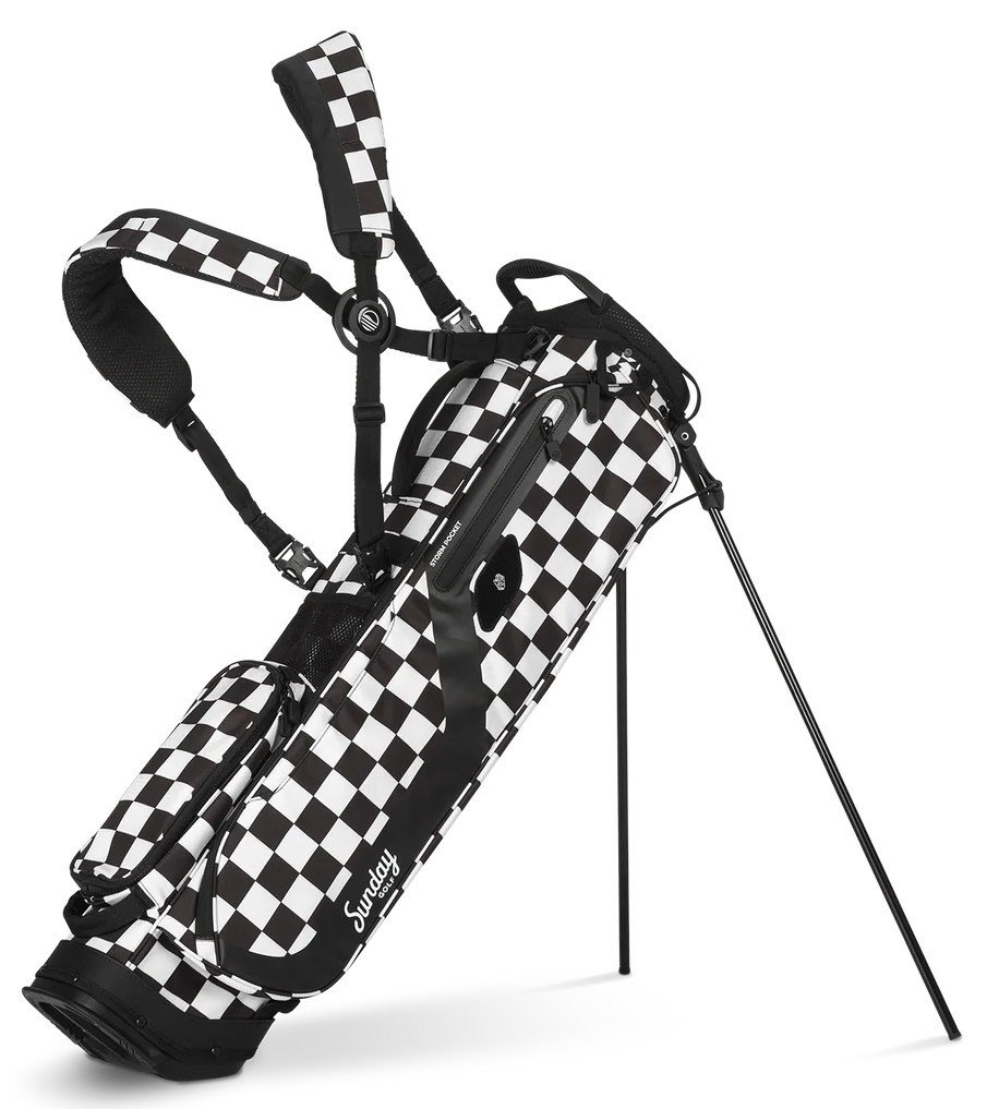 Sunday Golf El Camino pencil bag, negro/blanco checker