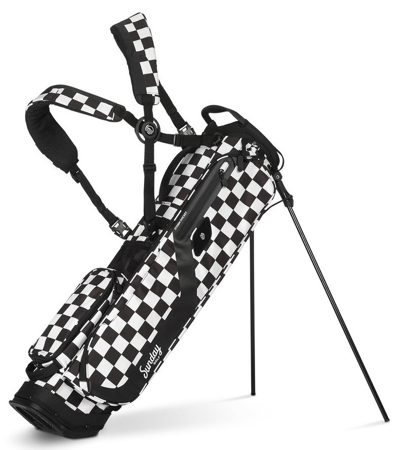 Sunday Golf El Camino pencil bag, negro/blanco checker