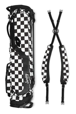 Sunday Golf El Camino pencil bag, negro/blanco checker