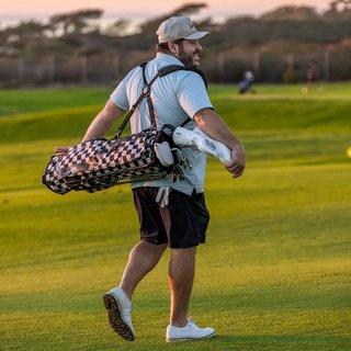 Sunday Golf El Camino pencil bag, negro/blanco checker