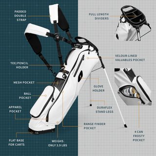 Sunday Golf El Camino S-Class pencil bag, blanco