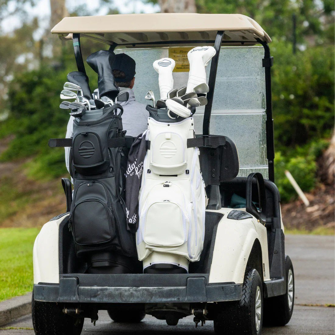 Sunday Golf Big Rig S-Class cart bag, blanco