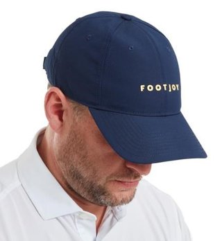 FootJoy FJ Fashion gorra de golf para hombre, navy with sunshine