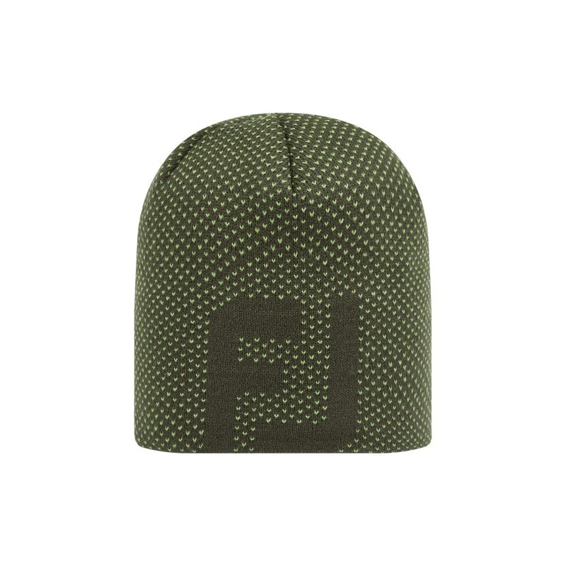 FootJoy FJ Dot Jacquard Beanie gorro de invierno, olive/acid green