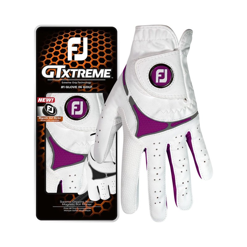 FootJoy GTxtreme guantes de golf para mujer, blanco/fucsia