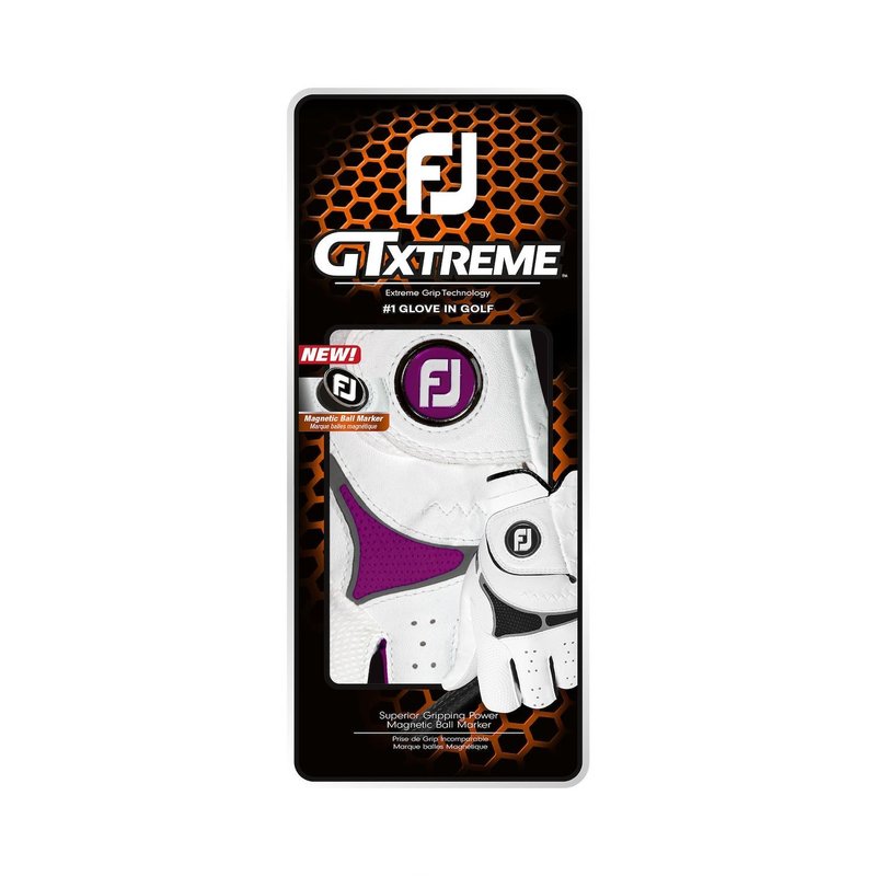 FootJoy GTxtreme guantes de golf para mujer, blanco/fucsia