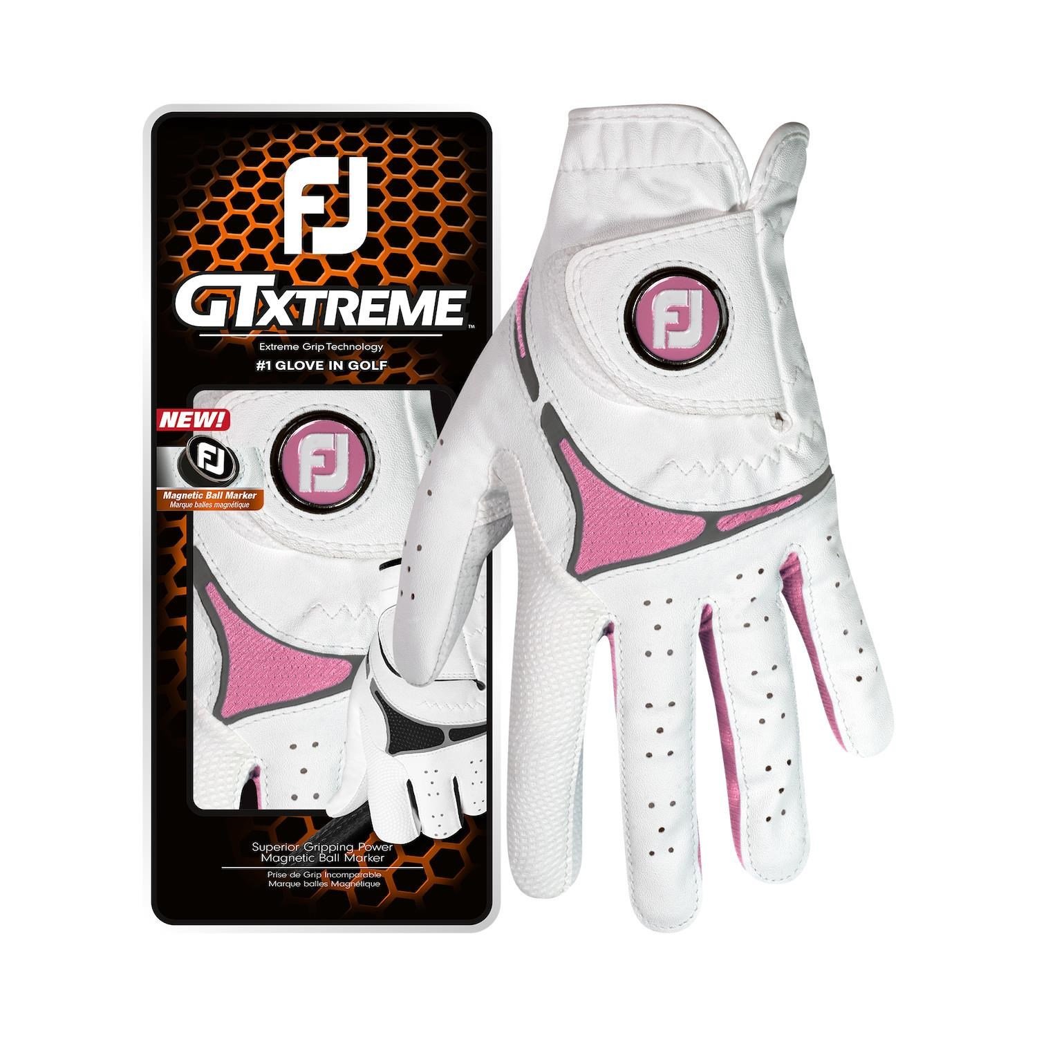 Footjoy FootJoy GTxtreme guante de golf para mujer, blanco/rosa