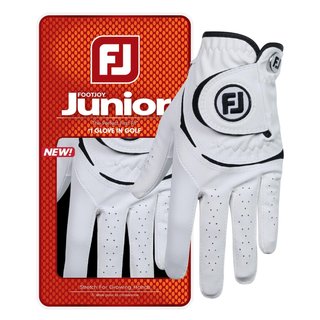 FootJoy FJ Junior guante de golf para niños, blanco/negro