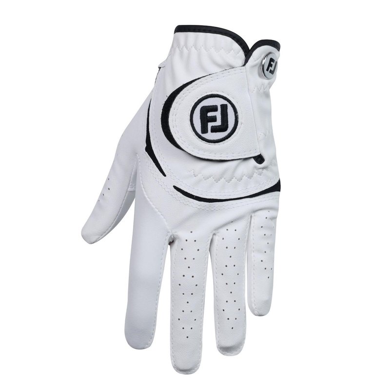 FootJoy FJ Junior guante de golf para niños, blanco/negro