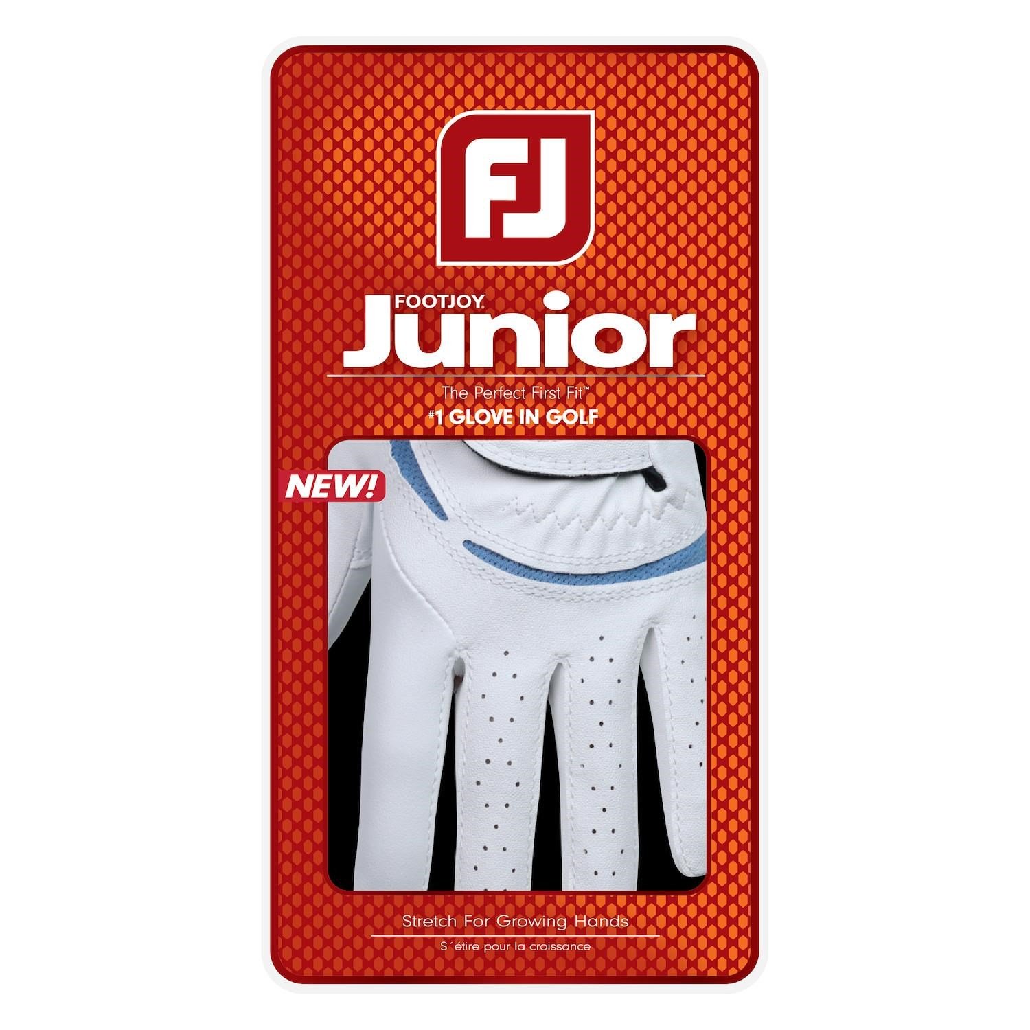 FootJoy FJ Junior guante de golf para niños, blanco