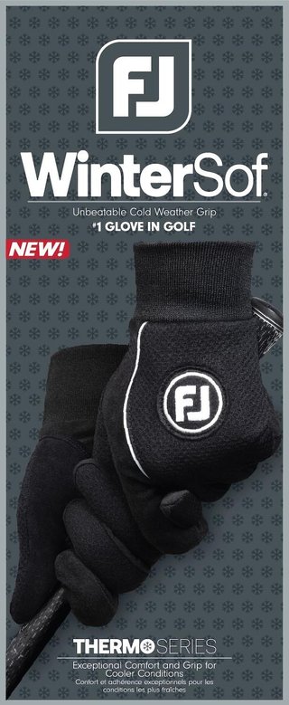 FootJoy WinterSof guante de golf para hombre (par), negro