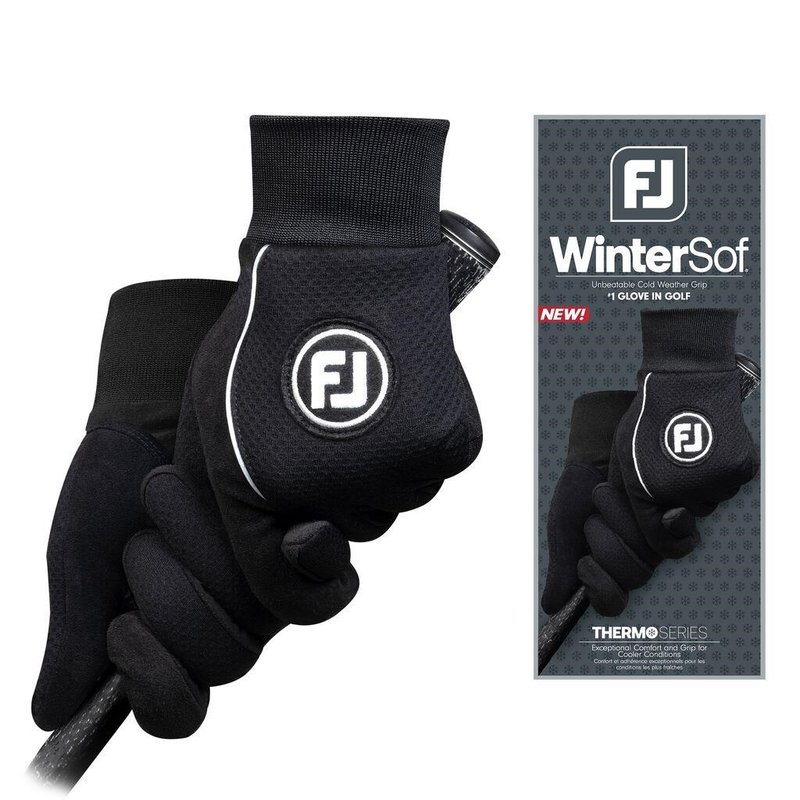 FootJoy WinterSof guante de golf para hombre (par), negro