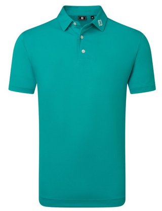 FootJoy Stretch Pique Solid polo de hombre, tile blue