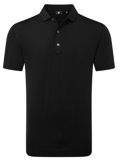FootJoy Lisle Solid polo de hombre, negro
