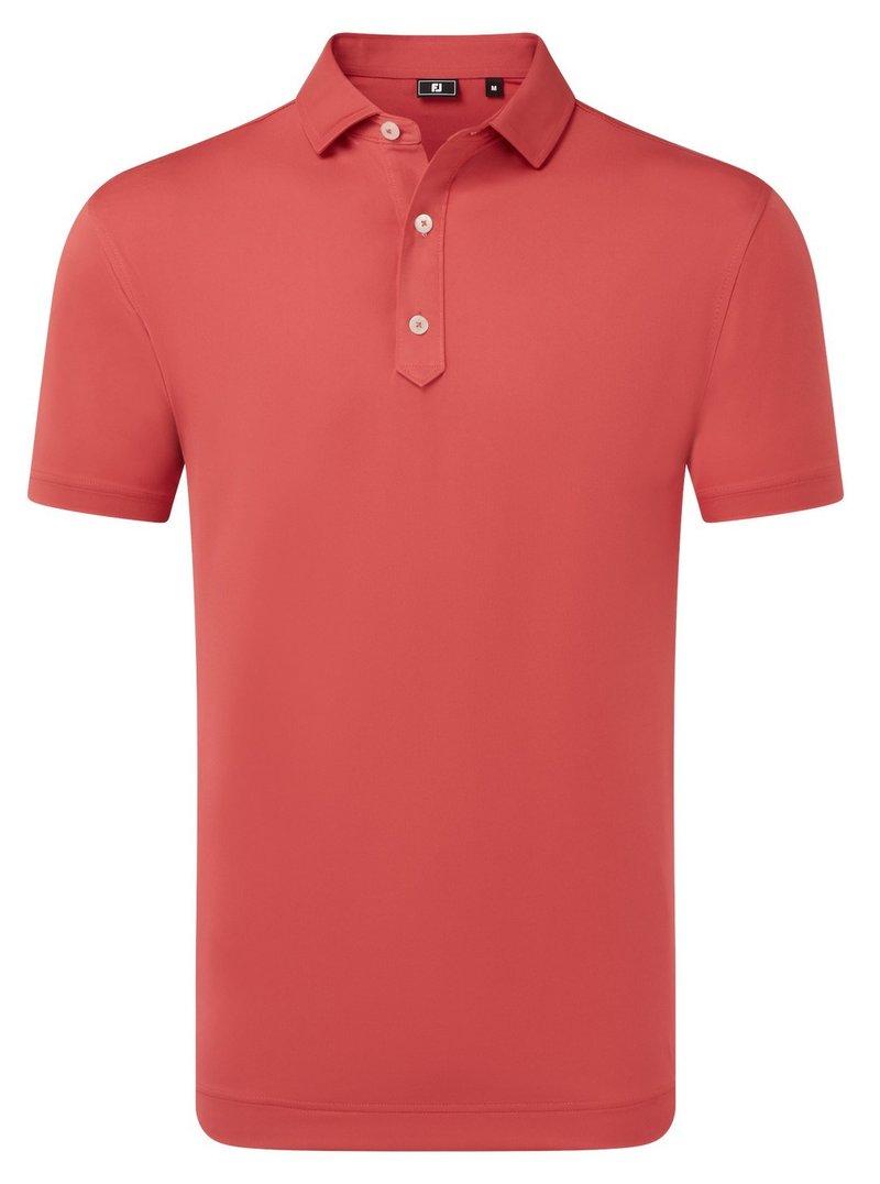 FootJoy Lisle Solid polo de hombre, nantucket red