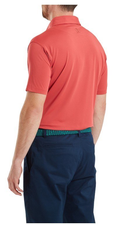 FootJoy Lisle Solid polo de hombre, nantucket red
