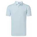FootJoy Modernist Geo Pique polo de hombre, blanco/azul hielo