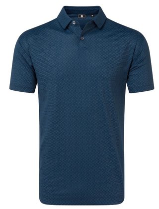 FootJoy Modernist Geo Pique polo de hombre, navy tonal