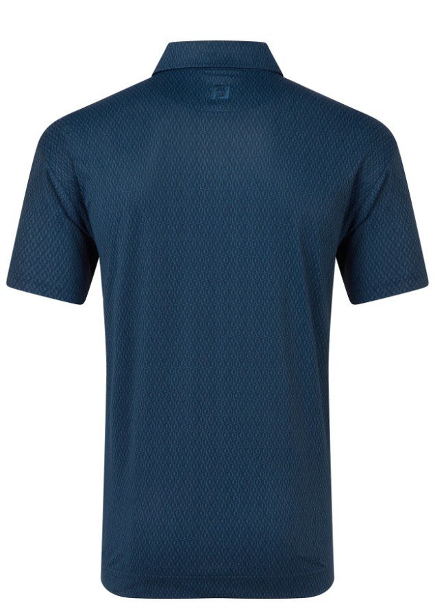 FootJoy Modernist Geo Pique polo de hombre, navy tonal