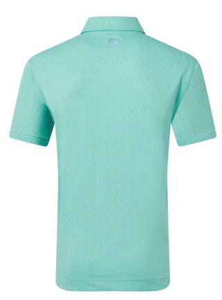 FootJoy Modernist Geo Pique polo de hombre, blue reef/sea glass