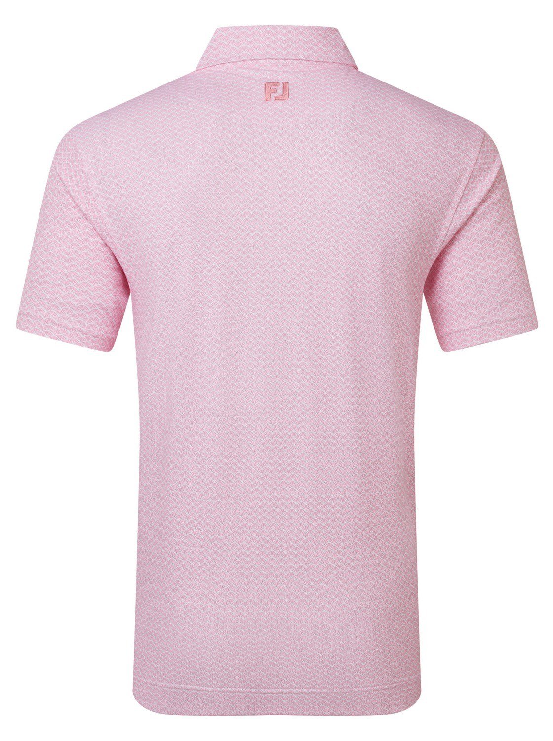 FootJoy Scallop Geo Pique polo de hombre, pink pop