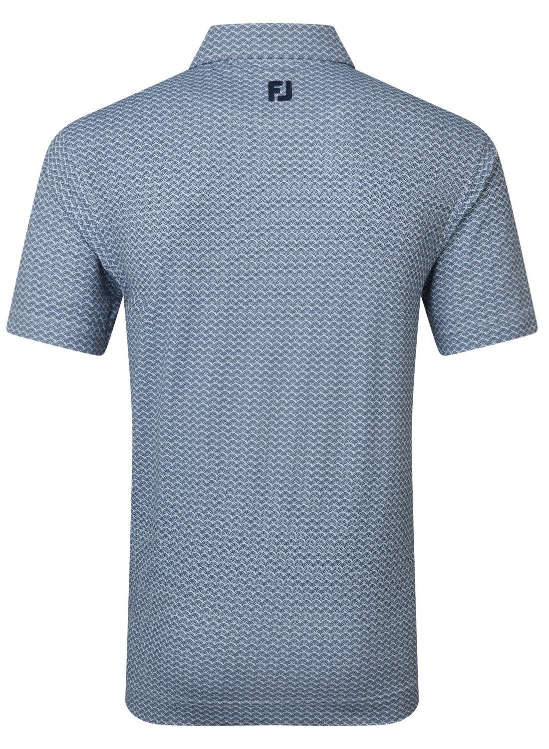 FootJoy Scallop Geo Pique polo de hombre, navy