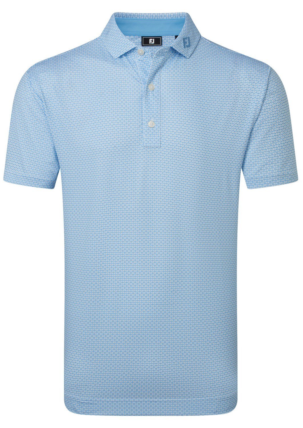 FootJoy Nautical Flag Print Lisle polo de hombre, blue reef/deep reef