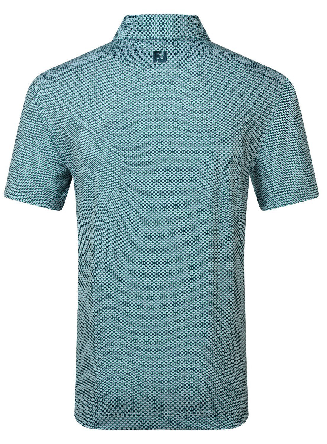 FootJoy Nautical Flag Print Lisle polo de hombre, field green/navy