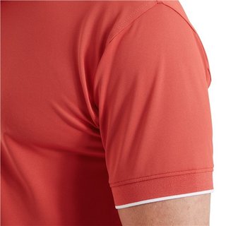 FootJoy FJ Wordmark Pique polo de hombre, nantucket red