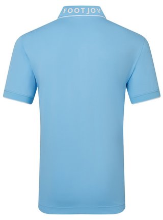 FootJoy FJ Wordmark Pique polo de hombre, blue reef