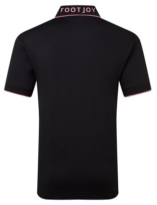 FootJoy FJ Wordmark polo de hombre, pique black