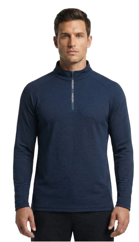 FootJoy Wordmark Chill Out sudadera de hombre, navy/white