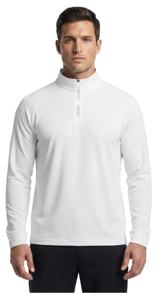 FootJoy Wordmark Chill Out sudadera para hombre, blanco/gris