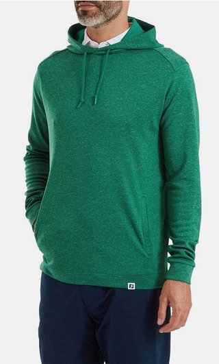 FootJoy Lightweight Hoodie sudadera con capucha para hombre, heather field green