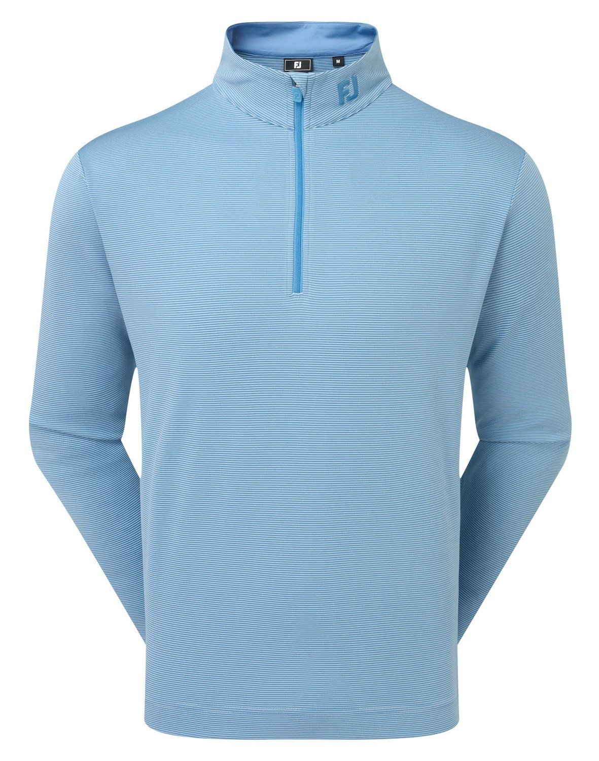 FootJoy Ottoman Stripe Chill-Out sudadera de hombre, chambray/coastal blue