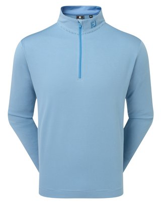 FootJoy Ottoman Stripe Chill-Out sudadera de hombre, chambray/coastal blue