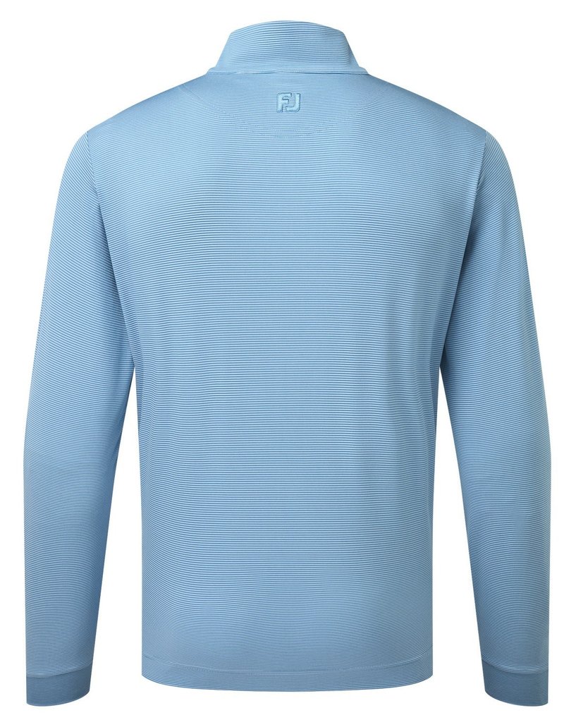 FootJoy Ottoman Stripe Chill-Out sudadera de hombre, chambray/coastal blue