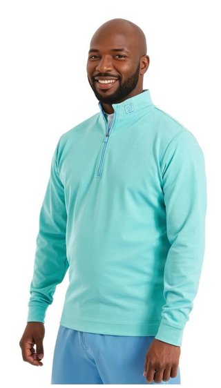 FootJoy Ottoman Stripe Chill-Out sudadera de hombre, blue reef/sea glass