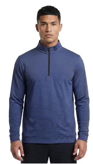 FootJoy Ottoman Stripe Chill-Out sudadera de hombre, negro/violeta vívido
