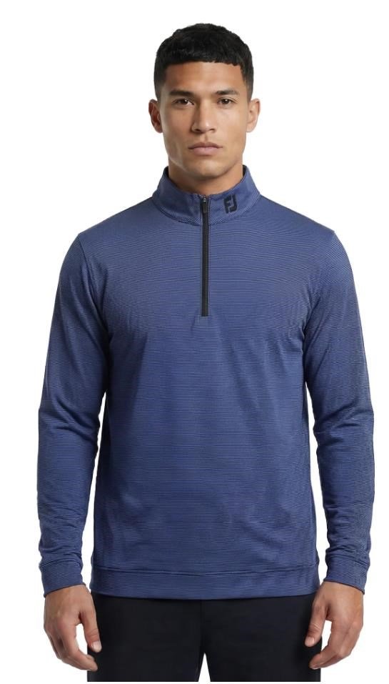 FootJoy Ottoman Stripe Chill-Out sudadera de hombre, negro/violeta vívido