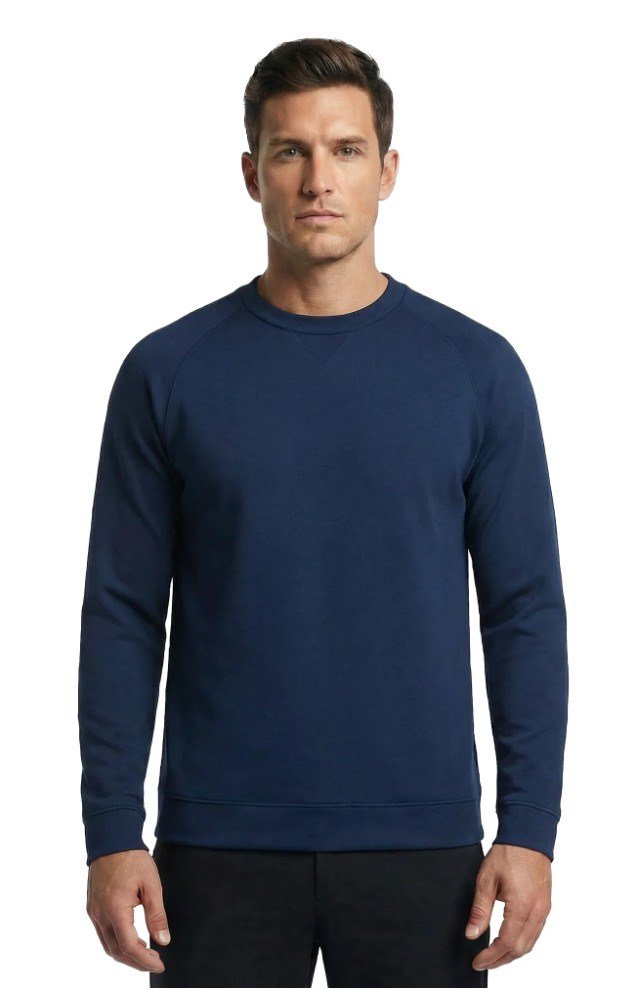 FootJoy Crew Neck sudadera de hombre, navy