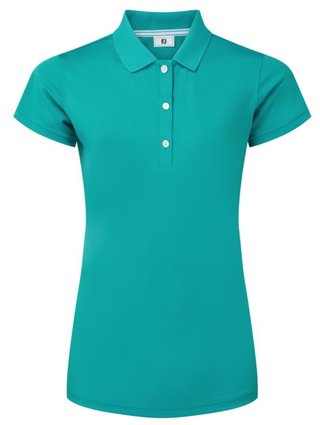 FootJoy Stretch Pique Solid polo de mujer, tile blue