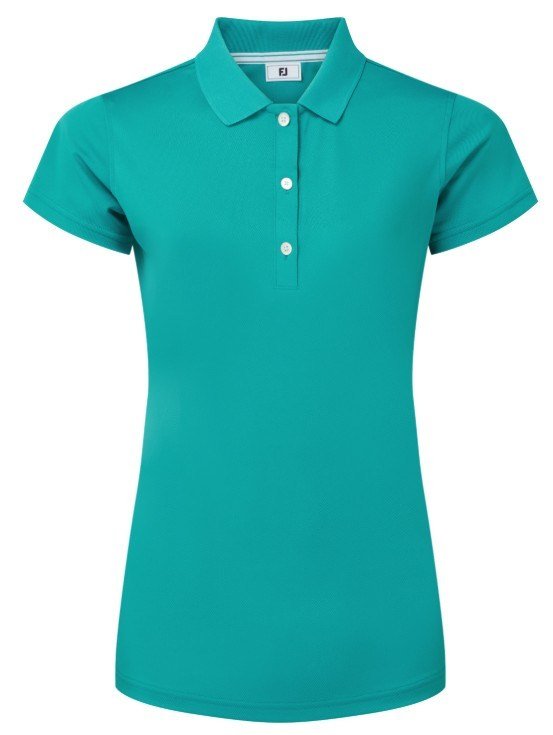 FootJoy Stretch Pique Solid polo de mujer, tile blue