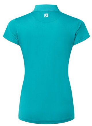FootJoy Stretch Pique Solid polo de mujer, tile blue