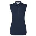FootJoy Sleeveless Lisle polo de mujer, azul marino
