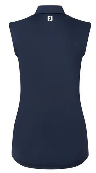 FootJoy Sleeveless Lisle polo de mujer, azul marino