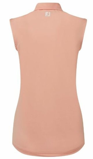 FootJoy Sleeveless Lisle polo de mujer, desert peach